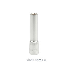 Головка торцева 6-гранна YATO : подовжена, квадрат 1/4", М= 6 мм, L= 50 мм [24/240/480]