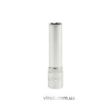 Головка торцева 6-гранна YATO : подовжена, квадрат 1/4", М= 7 мм, L= 50 мм [24/240/480]