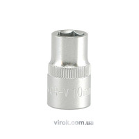 Головка торцева 6-гранна YATO : квадрат 3/8", М= 10 мм, L= 28 мм [24/240/480]
