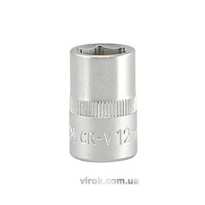 Головка торцева 6-гранна YATO : квадрат 3/8", М= 12 мм, L= 28 мм [24/240/480]