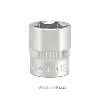 Головка торцева 6-гранна YATO : квадрат 3/8", М= 19 мм, L= 30 мм [12/120/240]