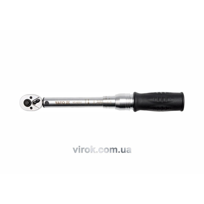 Ключ динамометричний YATO : квадрат 1/4", F= 2- 10 Нм, L= 281 мм [24]