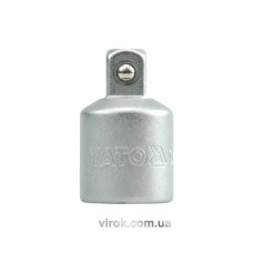 Перехідник для головок торцевих YATO : квадрат 1/2"(F) - 3/8" (М), L= 34 мм [10/100/200]