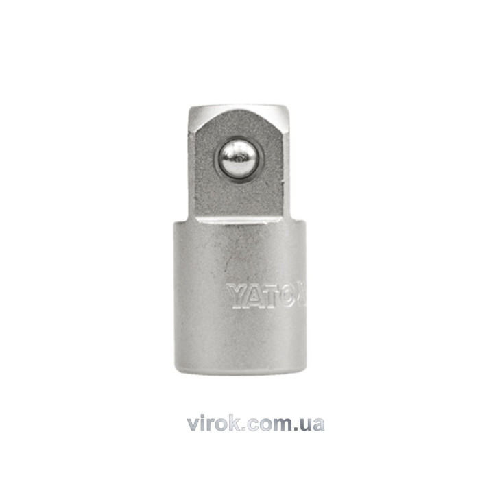 Перехідник для головок торцевих YATO : квадрат 1/2"(F) - 3/4" (М) , L= 48 мм [12/48]