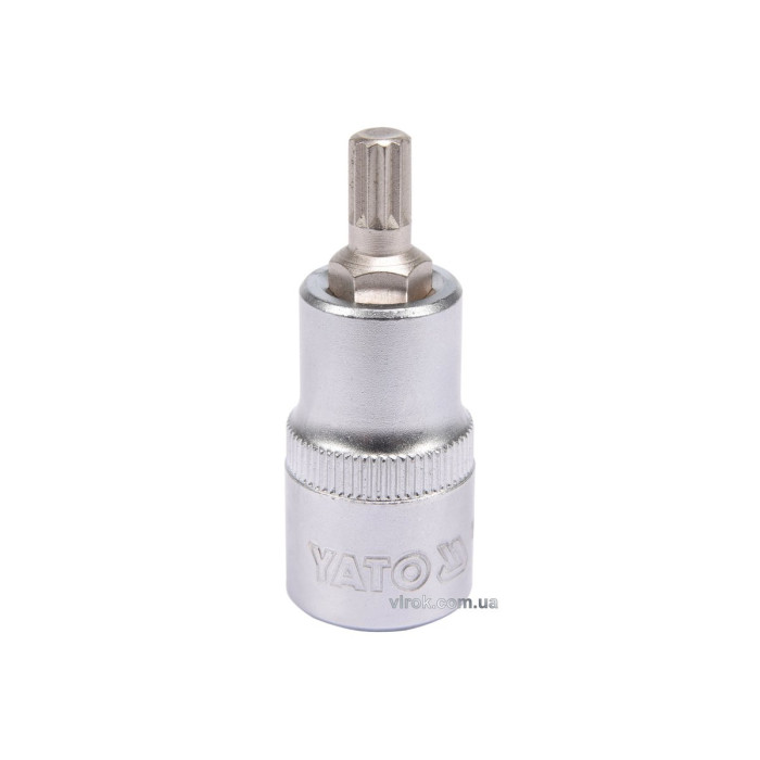 Головка торцева YATO квадрат 1/2 "SPLINE" М8, L= 55 мм [40/240]
