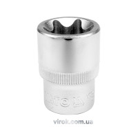 Головка торцева YATO : TORX E11, квадрат 1/2", L= 38 мм. CrV,   [12/120/240]