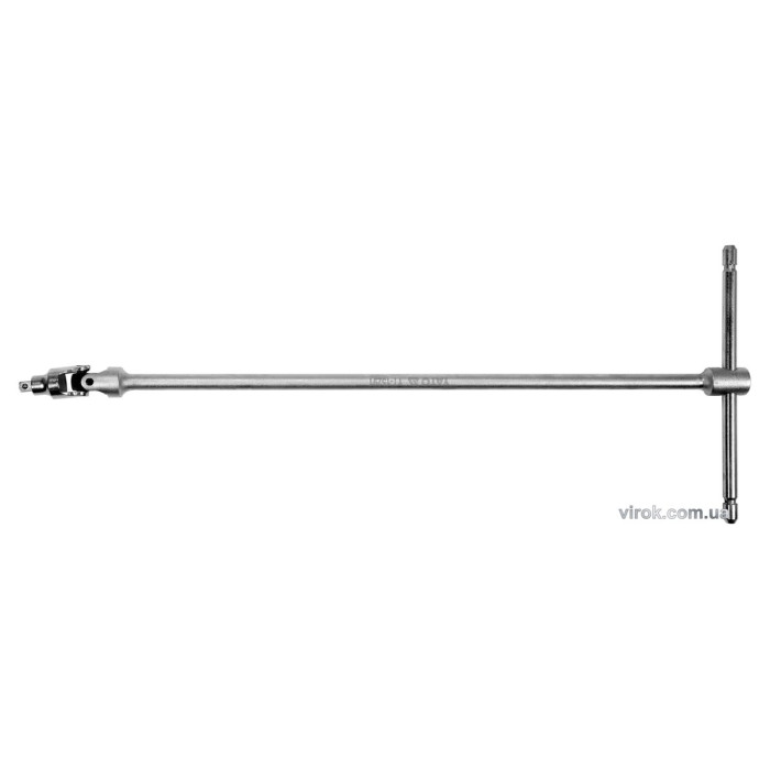 Ключ Т-подібний з карданом YATO до торцевих головок з квадратом 1/4", 180 х 450 мм [10/40]
