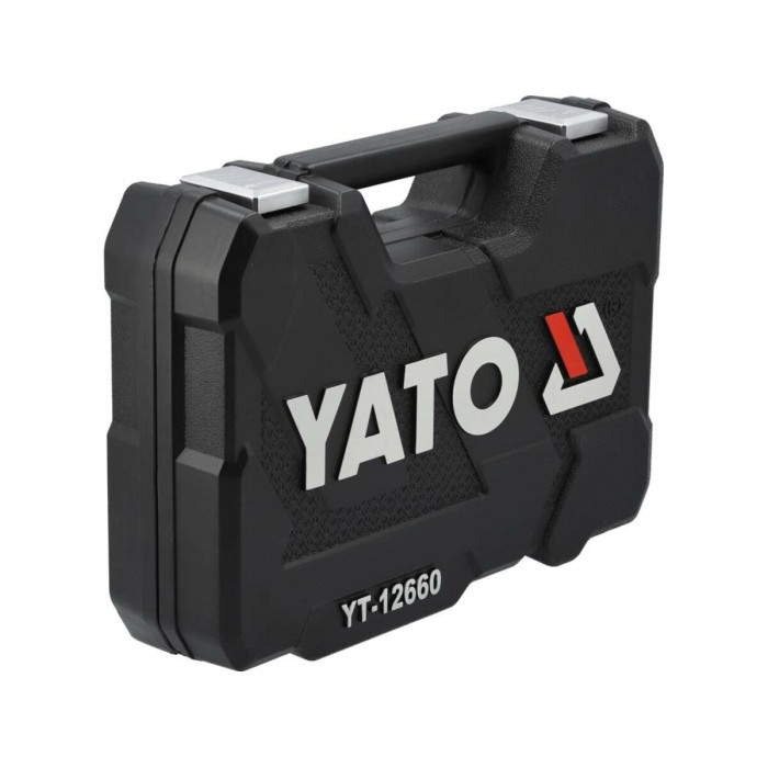 Набір головок торцевих і викруткових насадок YATO : квадрат 1/2", 1/4" з інструментами, 60 елем. [4]