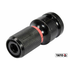 Перехідник ударний  з кв. 1/2" x HEX- 1/4" YATO, L= 50 мм [10/60]