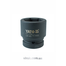 Головка торцева ударна 6-гранна YATO : квадрат 1", М= 41 мм, L= 65 мм [4/16]