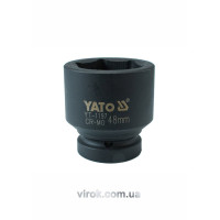 Головка торцевая ударная 6-гранная YATO: квадрат 1", М=48 мм, L=73 мм [2/8]