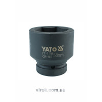 Головка торцевая ударная 6-гранная YATO: квадрат 1", М=50 мм, L=73 мм [2/8]