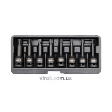 Набір насадок викруткових ударних YATO : RIBE M5-M13. квадрат 1/2". 8 Од. [15]
