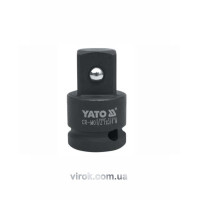 Перехідник ударний YATO : квадрат 1/2" - 3/4", L= 48 мм [40/160]