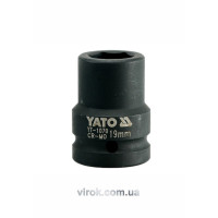 Головка торцевая ударная 6-гранная YATO: квадрат 3/4", М=19 мм, L=50 мм [16/64]