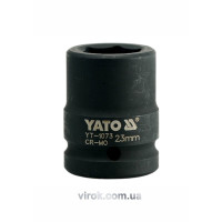 Головка торцева ударна 6-гранна YATO : квадрат 3/4", М= 23 мм, L= 50 мм [16/64]