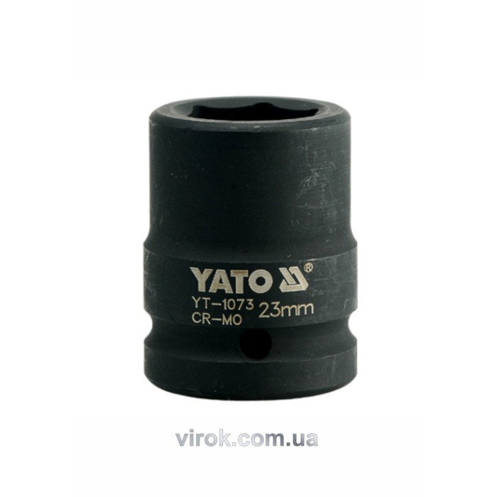 Головка торцева ударна 6-гранна YATO : квадрат 3/4", М= 23 мм, L= 50 мм [16/64]
