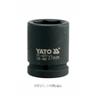 Головка торцева ударна 6-гранна YATO : квадрат 3/4", М= 27 мм, L= 50 мм [16/64]