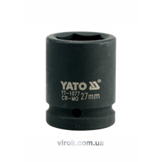 Головка торцева ударна 6-гранна YATO : квадрат 3/4", М= 27 мм, L= 50 мм [16/64]