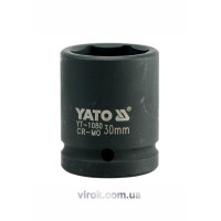 Головка торцева ударна 6-гранна YATO : квадрат 3/4", М= 30 мм, L= 53 мм [12/48]