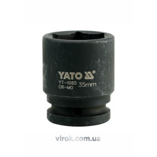 Головка торцева ударна 6-гранна YATO : квадрат 3/4", М= 35 мм, L= 56 мм [6/24]