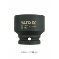 Головка торцевая ударная 6-гранная YATO: квадрат 3/4", М=41 мм, L=57 мм [5/20]