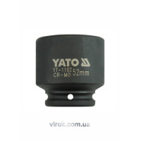Головка торцева ударна 6-гранна YATO : квадрат 3/4", М= 52 мм, L= 72 мм [2/8]