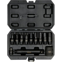 Набор отверточных насадок ударных YATO : TORX/HEX до квадратов 1/2", 3/4", 12 элем.. [5]
