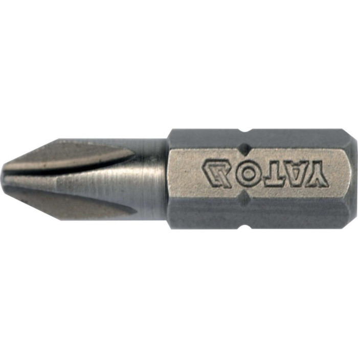 Насадка викруткова YATO : "Philips" PH2 х 25 мм. HEX 1/4". 10 (Уп/Шт.) [20/100]