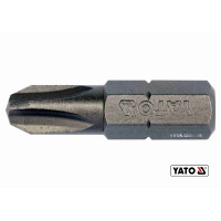 Насадка викруткова YATO : "Philips" PH3 х 25 мм. HEX 1/4". 10 (Уп/Шт.) [20/100]