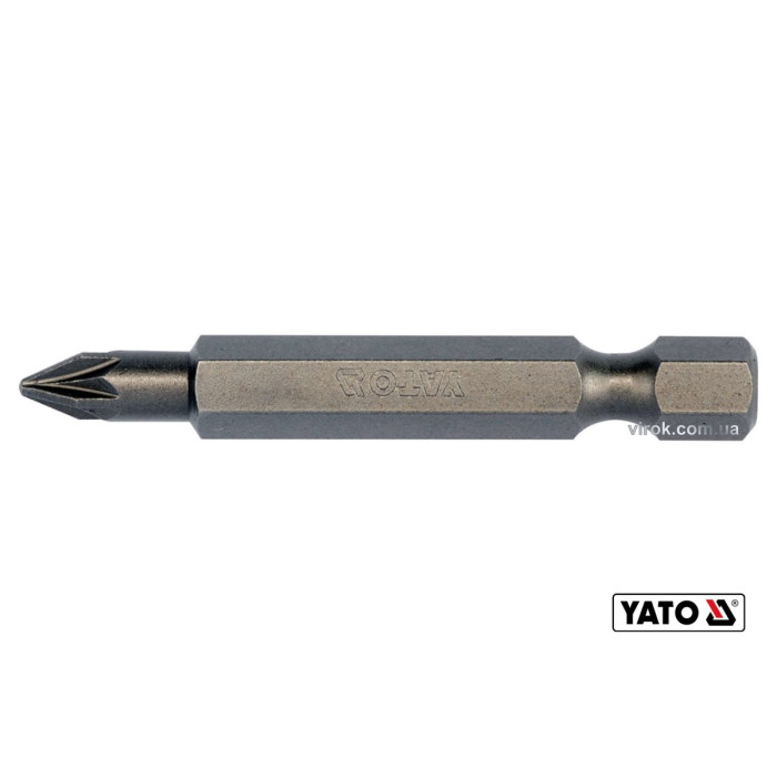 Насадка викруткова YATO : "Pozidriv" PZ1 x 50 мм. HEX 1/4". 10 (Уп/Шт.) [20/100]