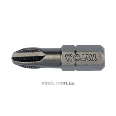 Насадка викруткова YATO : "Philips" PН3 x 25 мм. HEX 1/4". 10 (Уп/Шт.) [25/200]