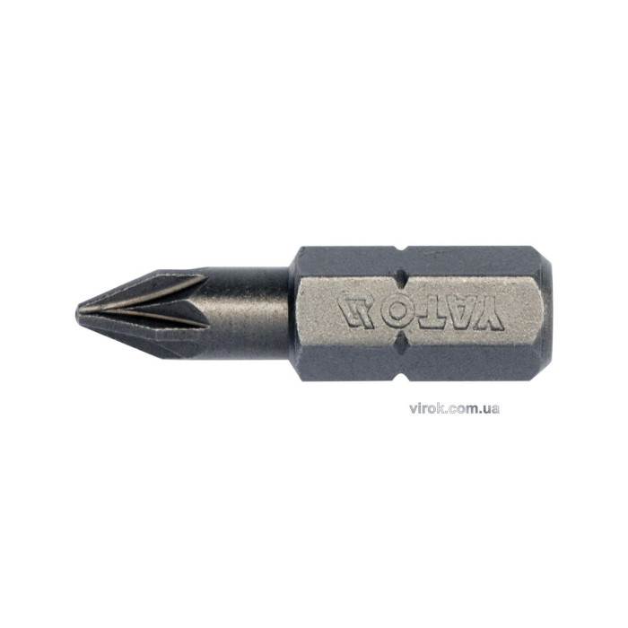 Насадка викруткова YATO : "Pozidriv" PZ1 х 25 мм. HEX 1/4". 10 (Уп/Шт.) [20/100]