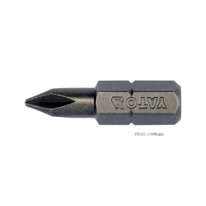 Насадка викруткова YATO : "Philips" PH1 х 25 мм. HEX 1/4". 10 (Уп/Шт.) [20/100]