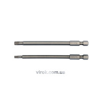 Набор отверточных насадок YATO : "TORX SECURITY" T15/T27, квадрат 1/4", L=100мм. 2 шт. [25/100]