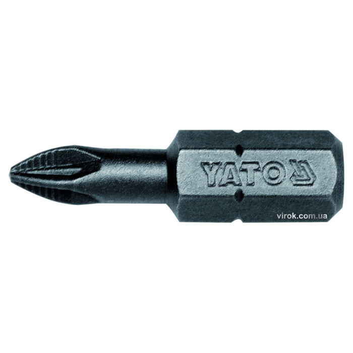 Насадка викруткова YATO : "Pozidriv" PZ1 x 25 мм. HEX 1/4". 50 (Уп/Шт.) [20/40]