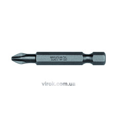 Насадка викруткова YATO : "Philips" PH2 x 50 мм. HEX 1/4", AISI S2, пак 50 (Шт/ Уп.) [10/20]