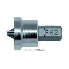 Насадка викруткова для гіпсокартону YATO : "Phillips" PH2 х 25 мм. HEX 1/4". 20 (Уп/Шт.) [20/20/40]