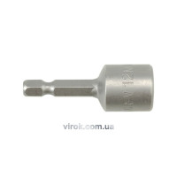 Насадка торцевая 6-гранная магнитная YATO : HEX M12 x 48 мм, HEX &Oslash;= 1/4" [Блистер] [100/200]