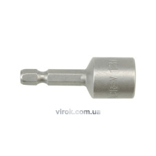 Насадка торцевая 6-гранная магнитная YATO : HEX M13 x 48 мм, HEX &Oslash;= 1/4" [Блистер] [100]