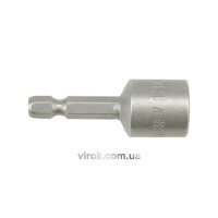 Насадка торцева магнітна 6-гранна YATO : HEX М13 x 48 мм. HEX Ø= 1/4" [200/600]