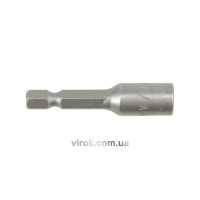 Насадка торцева магнітна 6-гранна YATO : HEX М7 x 48 мм. HEX Ø= 1/4" [200/600]
