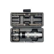 Викрутка реверсивна ударна YATO : квадрат 1/2", 7 насадок. 5/16" СrV [20]