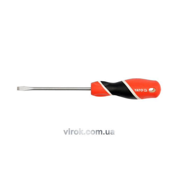 Отвертка плоская YATO: шлиц SL5 х 150 мм [12/60/240]