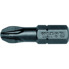 Насадка отверточная YATO: "Pozidriv" PZ3 x 25 мм. HEX 1/4". 50 (Уп/Шт.) [20/40]