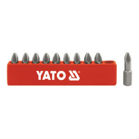 Набір насадок викруткових YATO : "Pozidriv" РZ1 x 25 мм. HEX 1/4" 10 шт. [25/200]