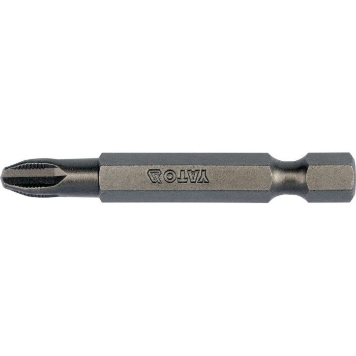 Насадка викруткова з NON SLIP SYSTEM хрестовидним шліцом YATO: PН3 x 50 мм. шпиндель HEX 1/4". 10 шт