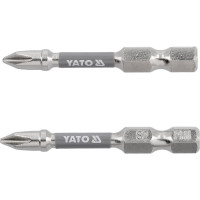 Отверточная насадка YATO PH1 х 50мм. HEX 1/4", покрытая никелем, 2шт.[10]