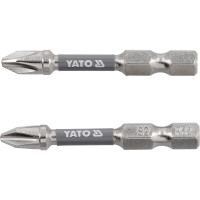 Насадка викруткова YATO PH2 х 50 мм. HEX 1/4", покрита нікелем, 2шт.[10]