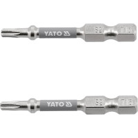 Отверточная насадка YATO TORX T15 х 50 мм. HEX 1/4", покрытая никелем, 2 шт.[10]